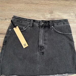 Ksubi Black Denim Skirt